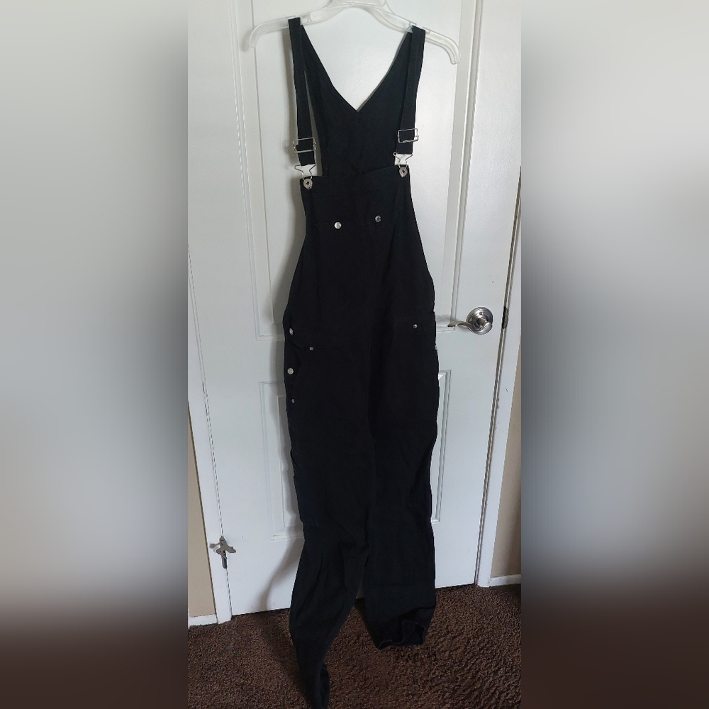 H&M Mens Black Denim Overalls